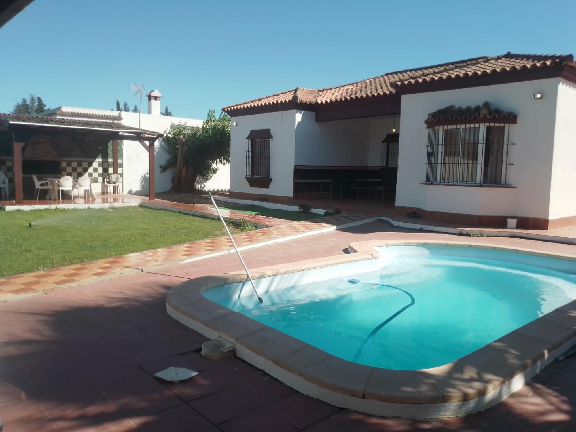 Agradable Chalet Con Piscina Para Escapadas. Chiclana de la Frontera Exteriör bild